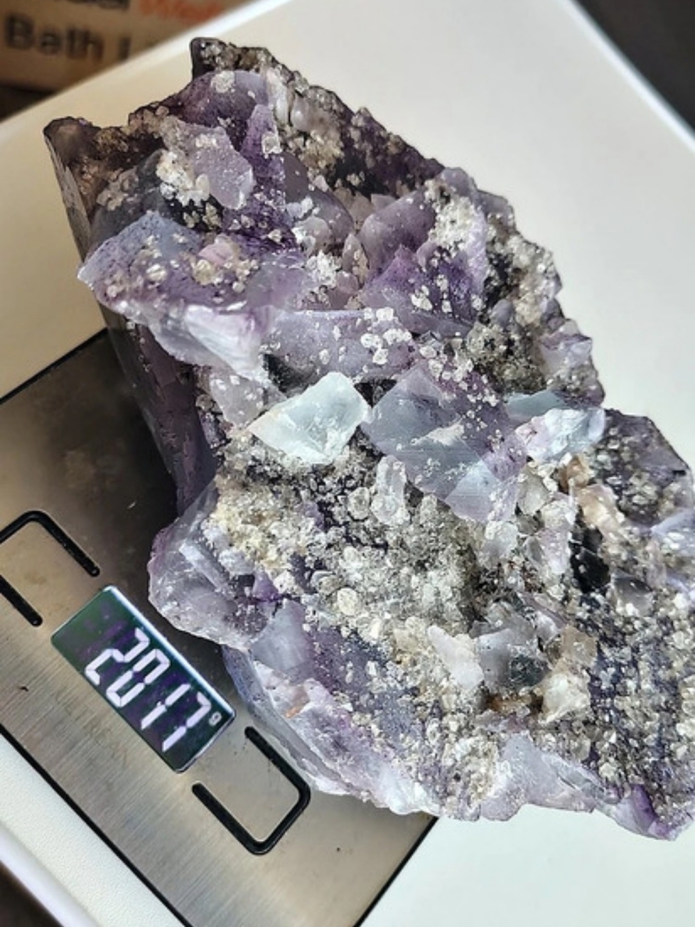 Amythest Crystal Mineral Specimen 2017 Gr. Raw BRAZILIAN 4.45 Lbs!